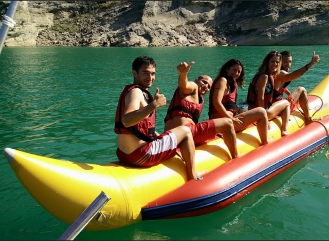 Subiendo a la banana en grupo
